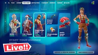 🔴 WINTERFEST FORTNITE ITEM SHOP LIVE Today Fortnite Chapter 5 [upl. by Darce]