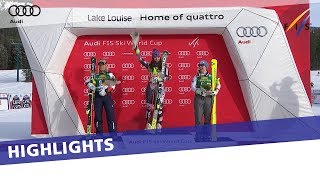 Highlights Tina Weirather claims the victory in Lake Louise SuperG  FIS Alpine [upl. by Zednanref912]