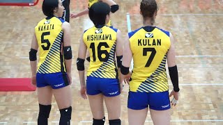 Vリーグ 女子バレー 東レアローズ 公式練習 [upl. by Haraz]