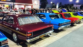 Tuff cars arriving  car show Sydney Greenway Cars Under the Stars gate1 part 1 [upl. by Ahsekyw159]