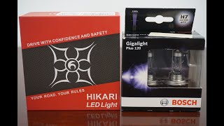 HIKARI CORE12 LED vs BOSCH Gigalight Plus 120 [upl. by Ardekahs613]