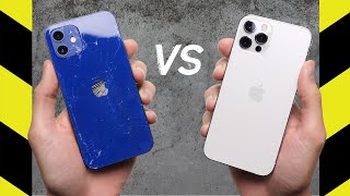 iPhone 12 vs iPhone 12 Pro Drop Test [upl. by Elsy349]