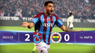 Trabzonspor  Fenerbahçe 20 HighlightsÖzet  Spor Toto Süper Lig  202223 [upl. by Maximo]