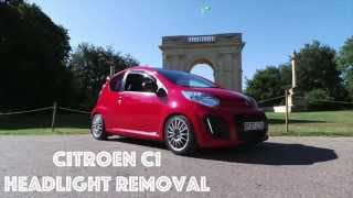 How To  Citroen C1 Headlight Removal [upl. by Rehportsirhc]