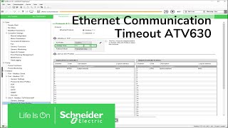 How to set Ethernet communication timeout using an option card on ATV630   Schneider Electric [upl. by Moorefield]