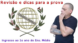 Colégio Pedro II  20232024 Revisão e dicas para a prova [upl. by Eatnoid372]