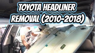 Toyota Camry Headliner Removal [upl. by Eerolam792]