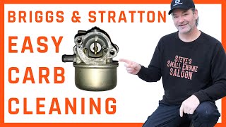 Easiest Way To Clean A Metal Briggs Carburetor [upl. by Rachele]