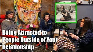 Theo Von Bobby Lee amp Khalyla Talk About Being Attracted to People Outside of Your Relationship [upl. by Ateekan]