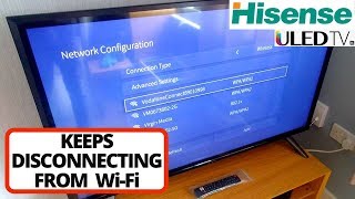 How to Fix Hisense TV keeps disconnecting from WiFi Network  Hisense TV not Connecting to WiFi [upl. by Melliw643]