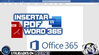 AGREGAR Y EDITAR PDF EN WORD  Office 2020 [upl. by Anaihs]