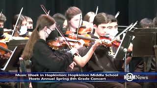 Hopkinton Middle School Hosts annual 8th grade spring concert [upl. by Dyun]