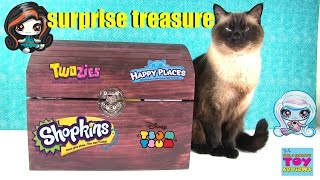 Simons Blind Bag Treasure Chest Unboxing 19  Shopkins Disney Twozies Minis  PSToyReviews [upl. by Mendes]