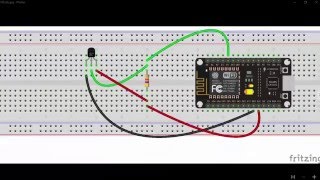 ds18b20 with Esp8266 NodeMcu [upl. by Yodlem]