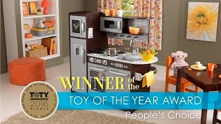 Childrens Uptown Espresso Play Kitchen  KidKrafts Award Winning Kids Kitchen [upl. by Robb821]