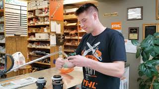 How to Rewind the Spool on the STIHL AutoCut® C 62  STIHL Tutorial [upl. by Aicrop]