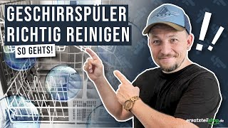 Geschirrspülmaschine reinigen  so geht es [upl. by Aneerak]