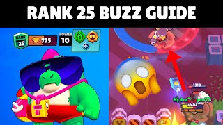 How to Get a RANK 25 BUZZ in 24 Hours  Brawl Stars Guide [upl. by Ahael767]