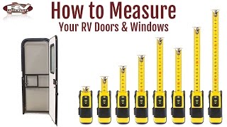 How To Measure your RV Windows and Doors [upl. by Shepherd865]