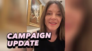 2024 Democratic Presidential Candidate  Marianne Williamson  CAMPAIGN UPDATE [upl. by Tuck]