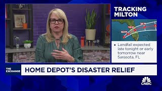 Home Depot disaster relief efforts are in full swing says Southern Division president Kelly Mayhall [upl. by Eigna]