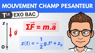 Mouvement dans un champ de pesanteur 🎯 Exercice BAC  Physique Terminale spécialité [upl. by Addison534]