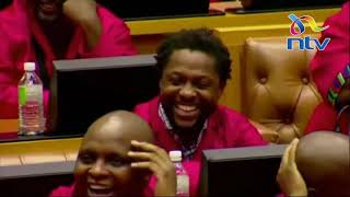 South Africas Peoples Bae  MP Dr Ndlozi  causing drama in parliament [upl. by Nylitsirk]