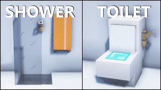 Minecraft 30 Bathroom Builds Hacks easy [upl. by Connel943]