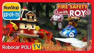 🔥Fire safety with Roy  EP01  13  Robocar POLI  Kids animation [upl. by Raffaello]