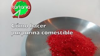 Cómo hacer purpurina comestible [upl. by Elleirb]