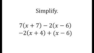 Simplify Algebraic Expressions axbcxd [upl. by Babbette]