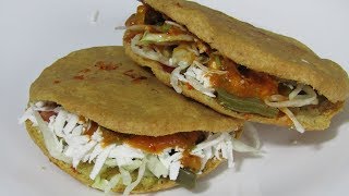 Gorditas de Chicharron  Receta Mexicana  Antojitos mexicanos [upl. by Oiliduab444]