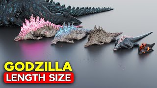 GODZILLA Length Size Comparison  Minilla vs Godzilla Earth [upl. by Atalya197]