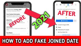 How to add fake joined date on fbHow to change fb joined date BY MISS TRICKER [upl. by Ylime446]