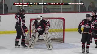 HS Hockey Fox Chapel vs Meadville Dec 11 2017 [upl. by Nodnnarb]