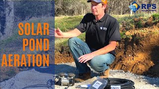 Solar Powered Pond Aeration Kit  Full Install and Demo [upl. by Ettennaj]