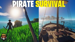 OPEN WORLD PIRATE SURVIVAL  If Sea of Thieves went Survival Salt 2 Shores of Gold Gameplay EP1 [upl. by Jarlen]