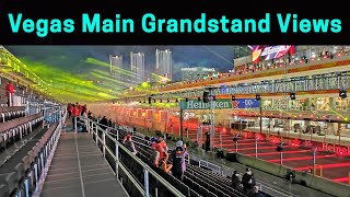 Las Vegas GP Main Grandstand PG1  Views from all sections [upl. by Gnilrets]