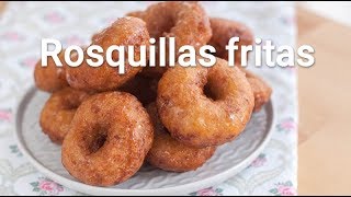 Rosquillas caseras fritas [upl. by Nioe]