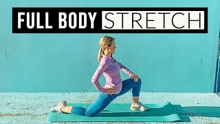 3Min FULL BODY STRETCH and COOL DOWN routine post workout [upl. by Yrohcaz]