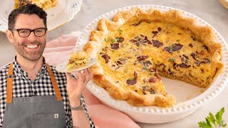 Delicious Quiche Lorraine Recipe [upl. by Lanette]