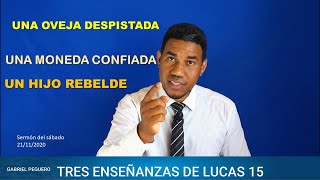 TRES COSAS QUE ENSEÑA LUCAS 15 sermón de Gabriel Peguero [upl. by Ellerrad312]