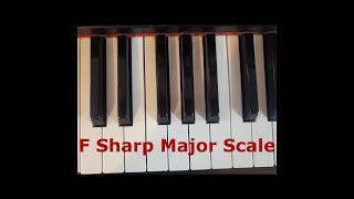 F Sharp Major Scale  Fingering howto piano musicscale [upl. by Reynold625]