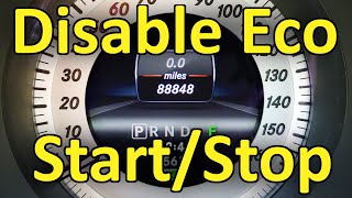 Disable Eco StartStop On Mercedes CClass W204 [upl. by Marcille]