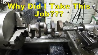 Modifying the Output Shaft on a Crankshaft  Turning A Taper amp Cutting a Woodruff Key [upl. by Krum188]