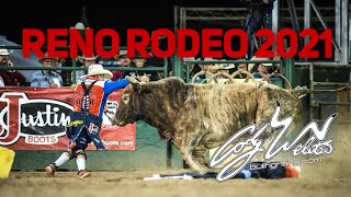 RENO RODEO 2021  Bullriding WRECKS AND SAVES  JB Mauney wins it all [upl. by Notse931]