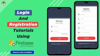 How to Login and Register using Firebase Realtime Database  Android Firebase Tutorials  01 [upl. by Purse]