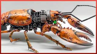 Man Turns DEAD Animals Into Mind Blowing ROBOTS  Cyborg Beetle amp Lobster by YiZhizhu [upl. by Laiceps]