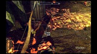 Halted Stream Camp Skyrim Dungeon Walkthrough [upl. by Nnod]