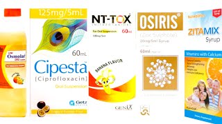 Zitamix Syrup  Osmolar ors solution  Cipesta suspension ciprofloaxin  NT TOX  Osiris [upl. by Mishaan282]